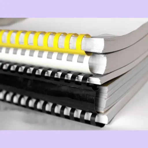 A4 Plastic Ring Binding (Up to 80 pages)