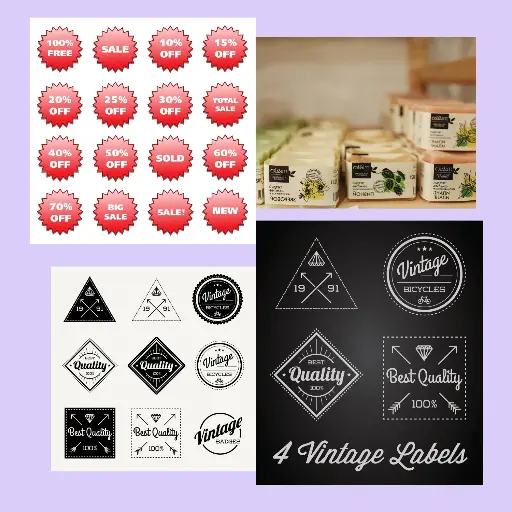 Custom Adhesive Labels (A4 sheet, 24 pcs)